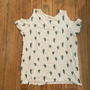 Cactus Shirt Off Shoulder